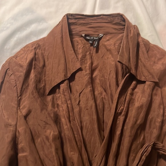 Rust crinkly, wraparound top size, XL - Picture 3 of 6